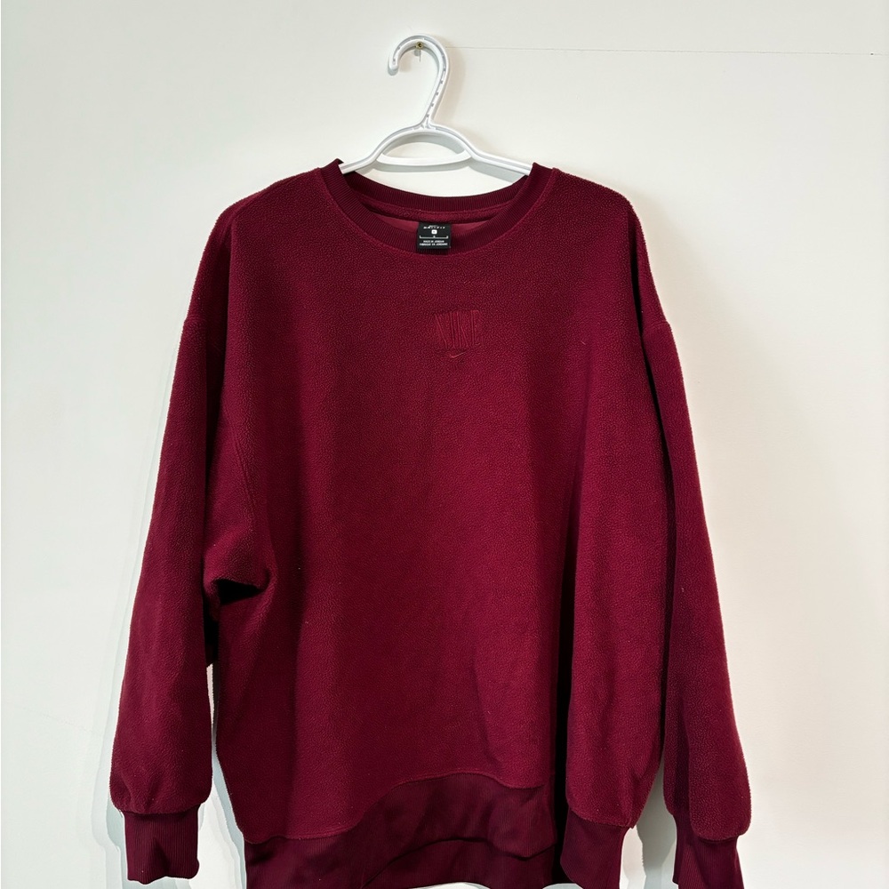 Nike Men's Deep Red Crewneck Sweater